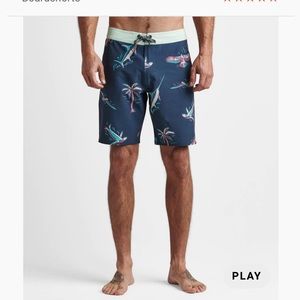 Roark board shorts Brand New 36” waist 19”length. 4 way stretch - comfortable!